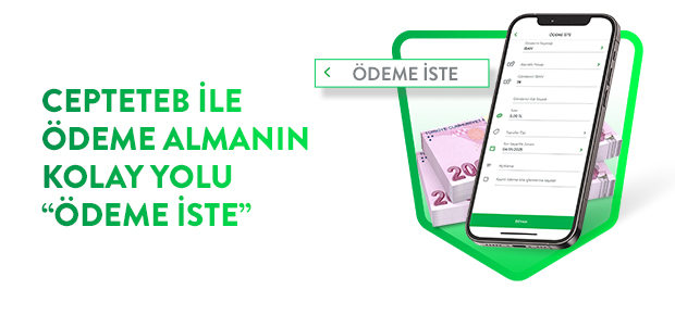 CEPTETEB İLE ÖDEME İSTE!