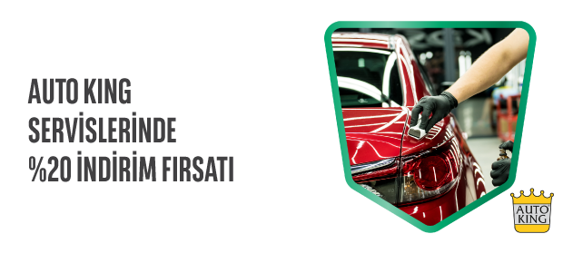 Auto King Servis Merkezleri'nde %20 İndirim!