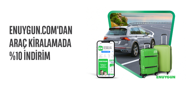 ENUYGUN’dan Yapacağınız Araç Kiralamalarda %10 İndirim!