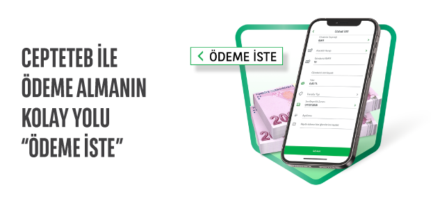CEPTETEB İLE ÖDEME İSTE!