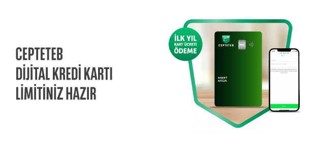 CEPTETEB DİJİTAL KREDİ KARTI